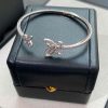 Butterfly Silhouette Open Diamond Bangle