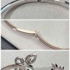 Butterfly Silhouette Open Diamond Bangle